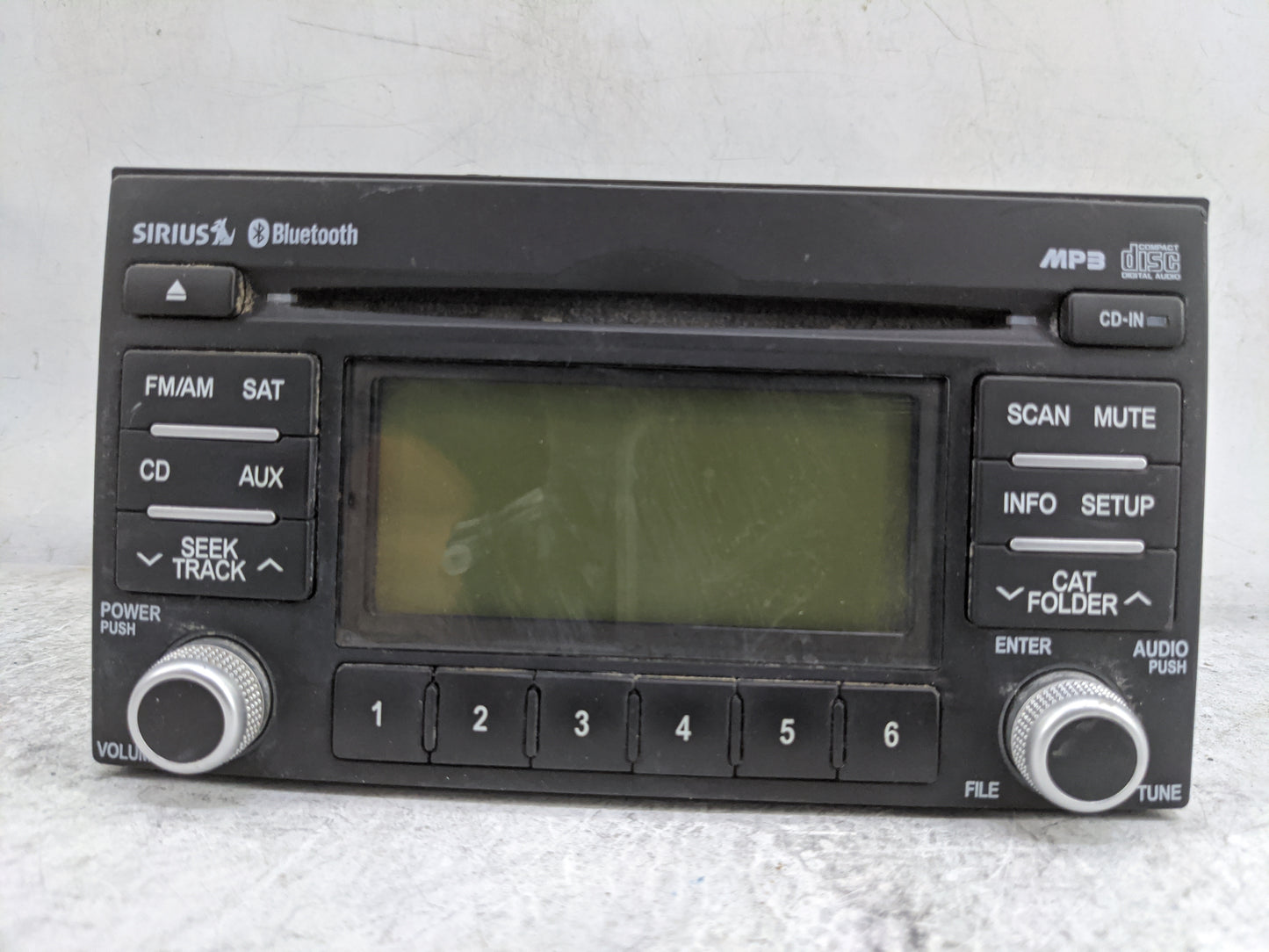 2011-2014 Kia Sedona Radio AM FM Cd Player Receiver Replacement P/N:96130-4DBBJ 961304DBBJ Fits Fits 2011 2012 2014 OEM Used