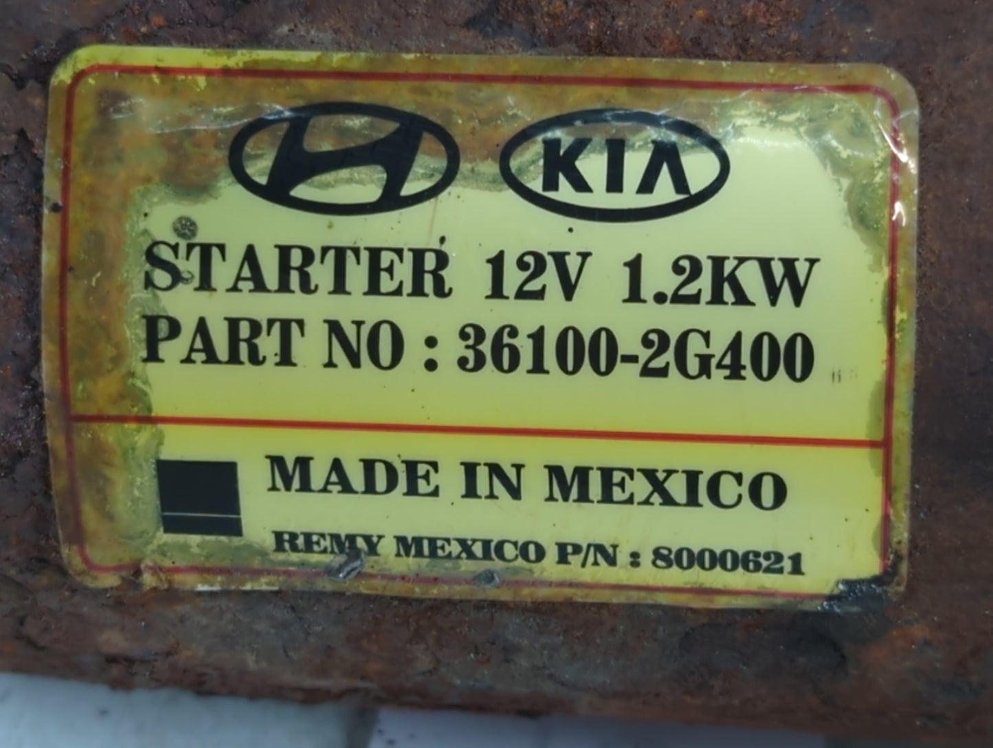 2014-2015 Kia Sorento Car Starter Motor Solenoid OEM P/N:36100-2G400 Fits Fits 2014 2015 2016 OEM Used Auto Parts - Oemuseda