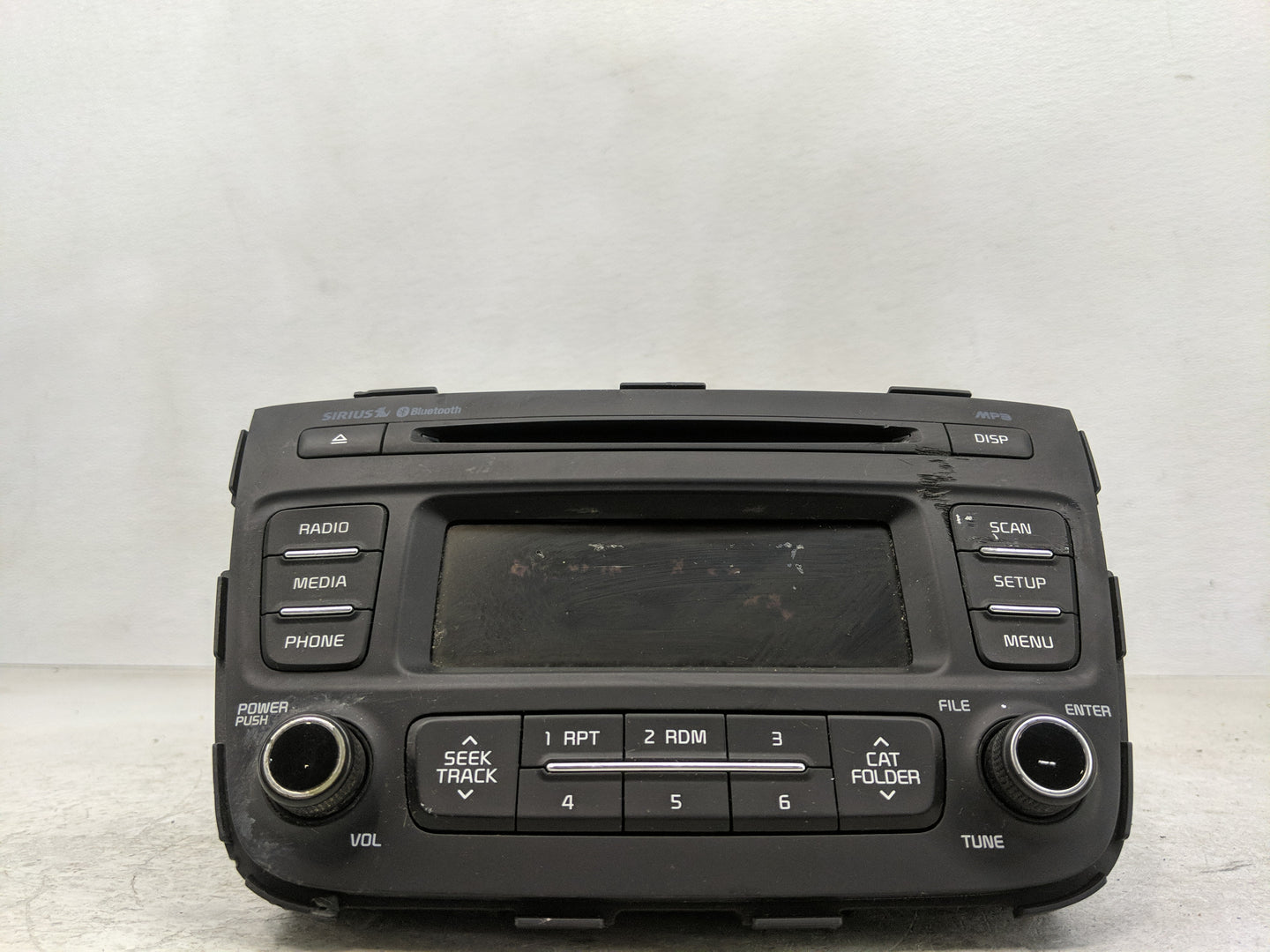 2014-2015 Kia Sorento Radio AM FM Cd Player Receiver Replacement P/N:96170-1UAA0VA Fits Fits 2014 2015 OEM Used Auto Parts -
