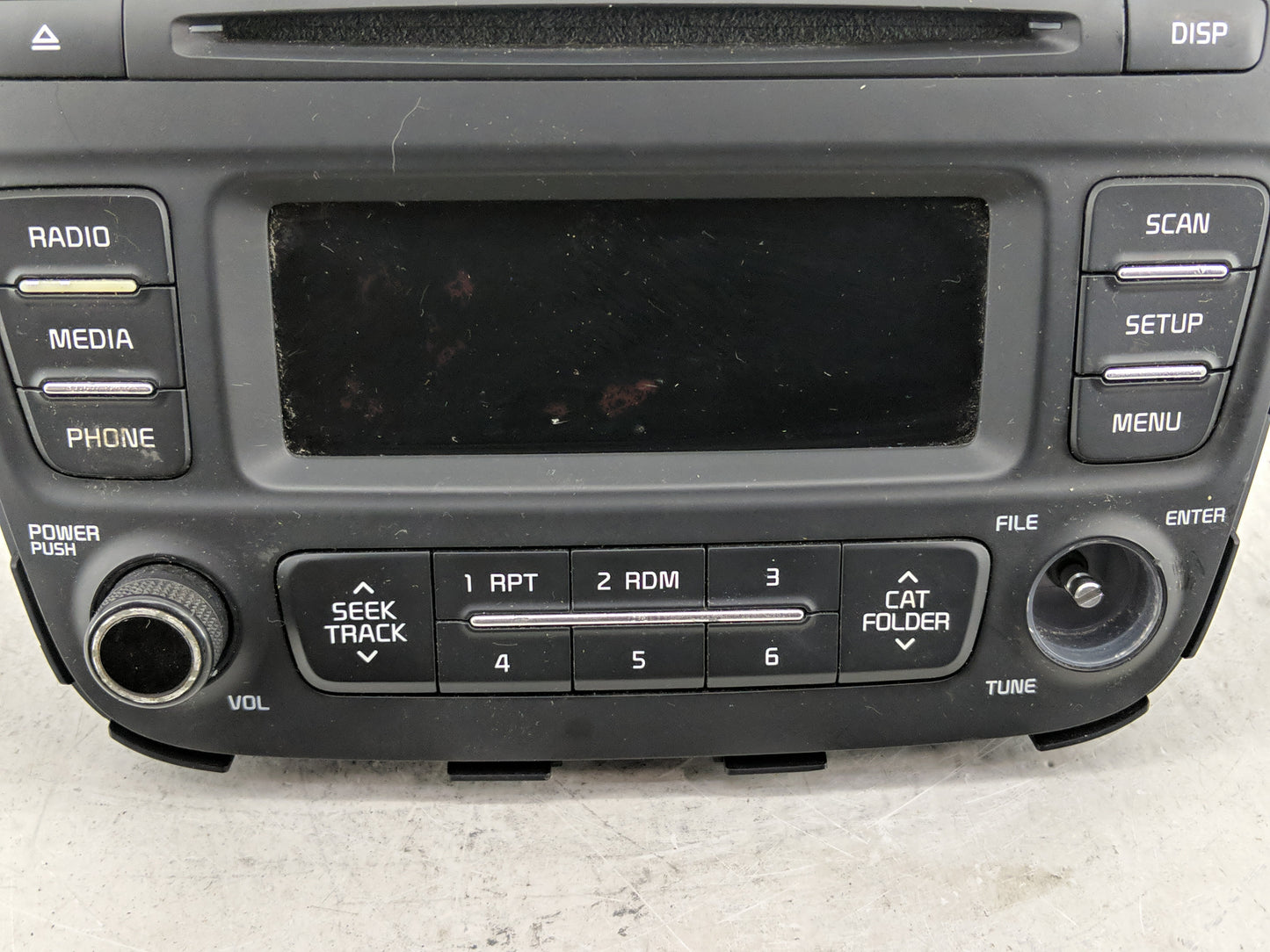 2014-2015 Kia Sorento Radio AM FM Cd Player Receiver Replacement P/N:96170-1UAA0VA Fits Fits 2014 2015 OEM Used Auto Parts -