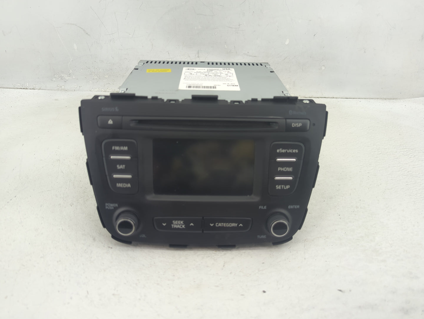 2014-2015 Kia Sorento Radio AM FM Cd Player Receiver Replacement P/N:96160-1U721VA Fits Fits 2014 2015 OEM Used Auto Parts -