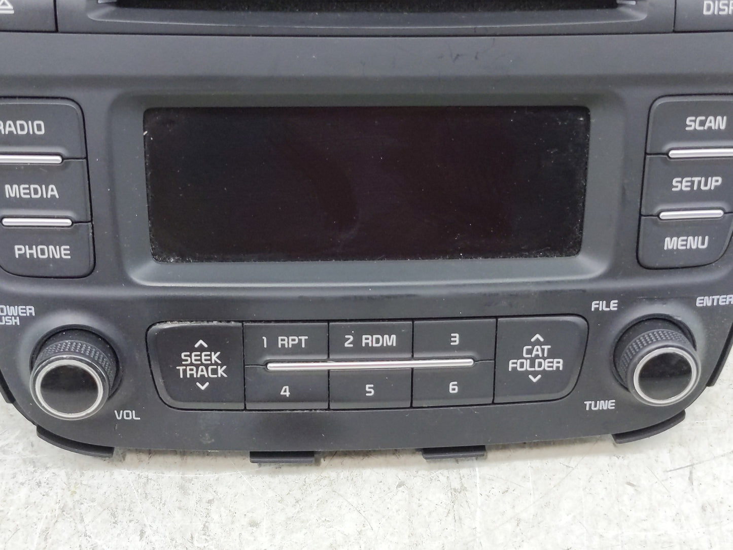 2014-2015 Kia Sorento Radio AM FM Cd Player Receiver Replacement P/N:96170-1UAA0VA Fits Fits 2014 2015 OEM Used Auto Parts -