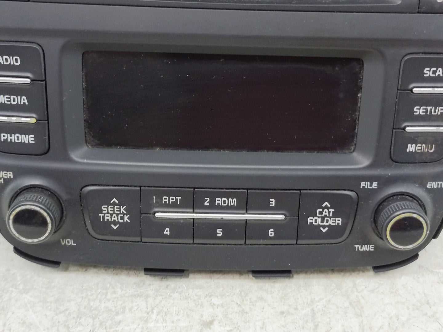 2014 Kia Sorento Radio AM FM Cd Player Receiver Replacement P/N:96170-1UAA0VA Fits OEM Used Auto Parts - Oemusedautoparts1.c