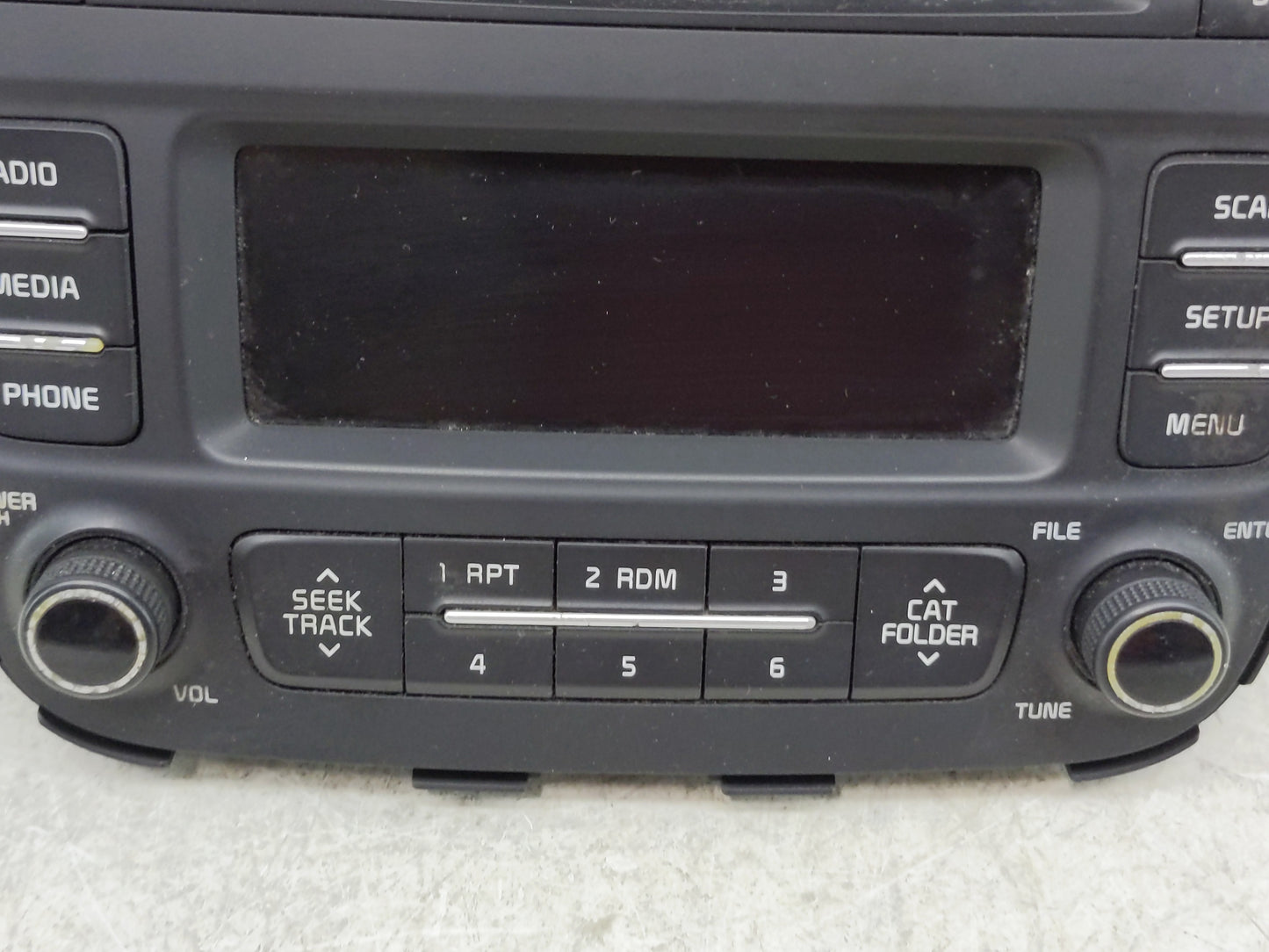 2014 Kia Sorento Radio AM FM Cd Player Receiver Replacement P/N:96170-1UAA0VA Fits OEM Used Auto Parts - Oemusedautoparts1.c