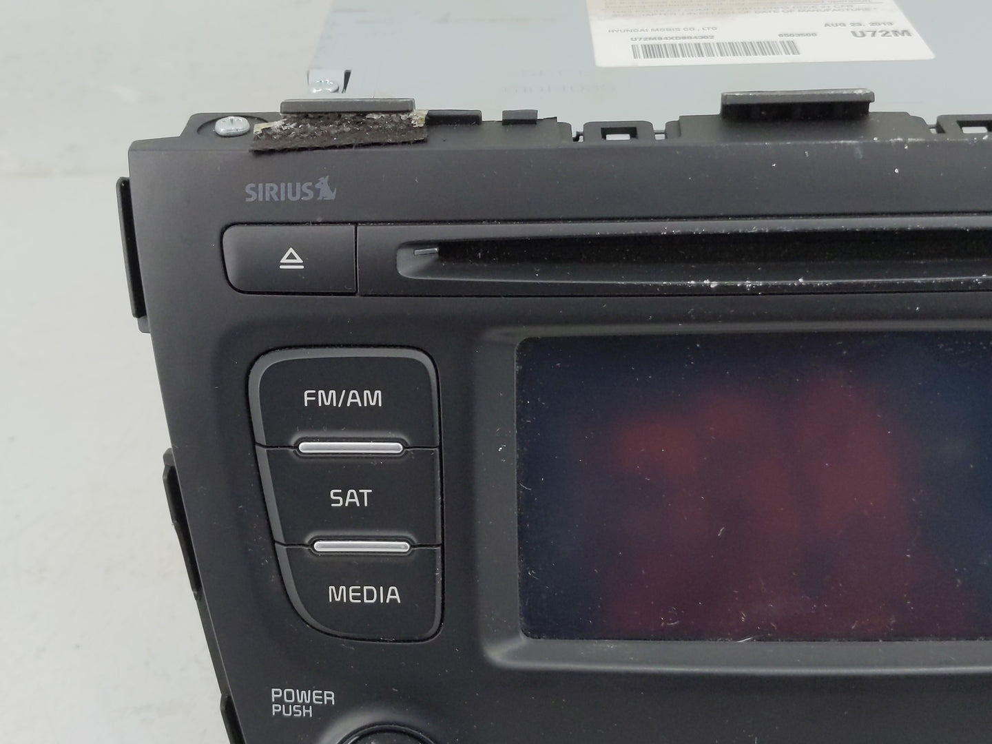 2014-2015 Kia Sorento Radio AM FM Cd Player Receiver Replacement P/N:96160-1U720VA Fits Fits 2014 2015 OEM Used Auto Parts -