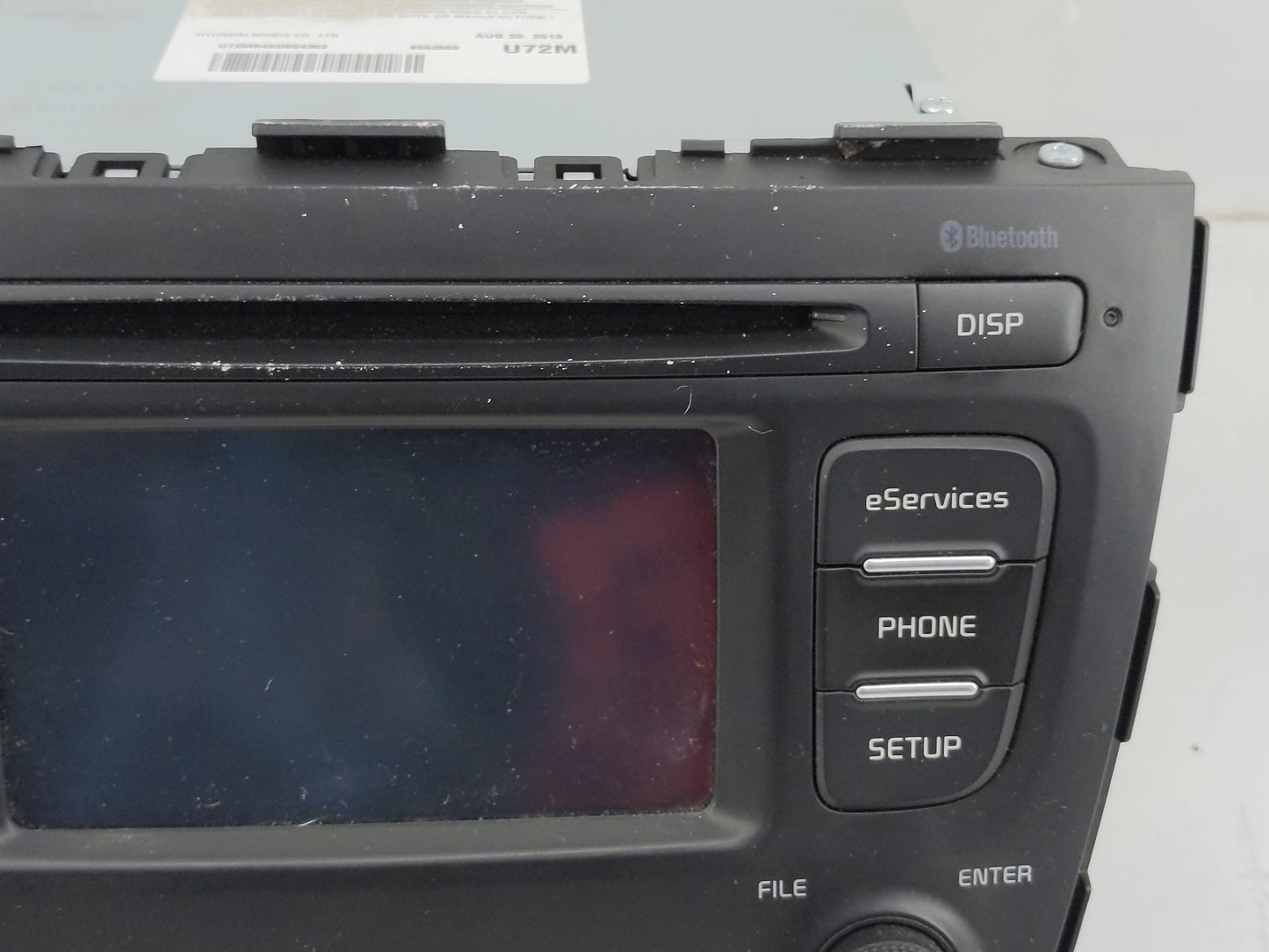 2014-2015 Kia Sorento Radio AM FM Cd Player Receiver Replacement P/N:96160-1U720VA Fits Fits 2014 2015 OEM Used Auto Parts -