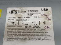 2014-2015 Kia Sorento Radio AM FM Cd Player Receiver Replacement P/N:96160-1U720VA Fits Fits 2014 2015 OEM Used Auto Parts -