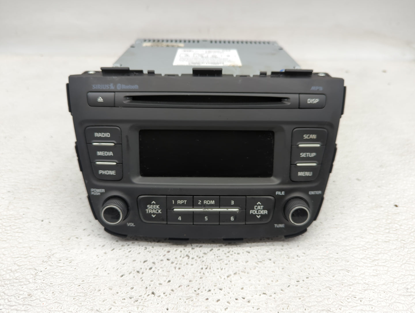 2014-2015 Kia Sorento Radio AM FM Cd Player Receiver Replacement P/N:96170-1UAA0VA Fits Fits 2014 2015 OEM Used Auto Parts -