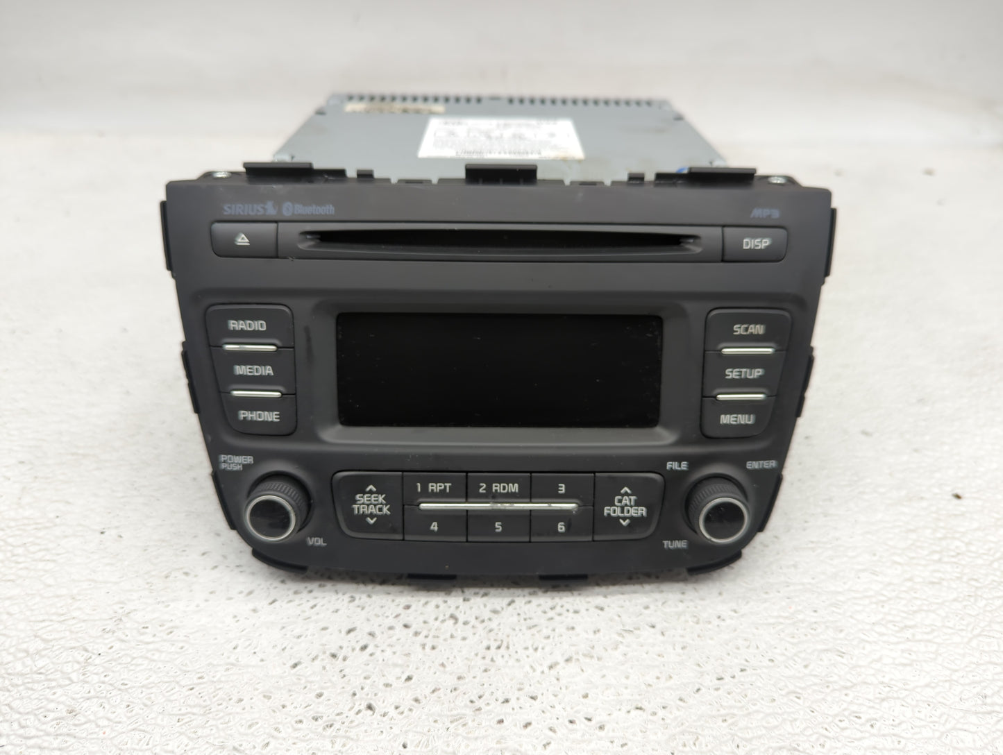 2014-2015 Kia Sorento Radio AM FM Cd Player Receiver Replacement P/N:96170-1UAA0VA Fits Fits 2014 2015 OEM Used Auto Parts -