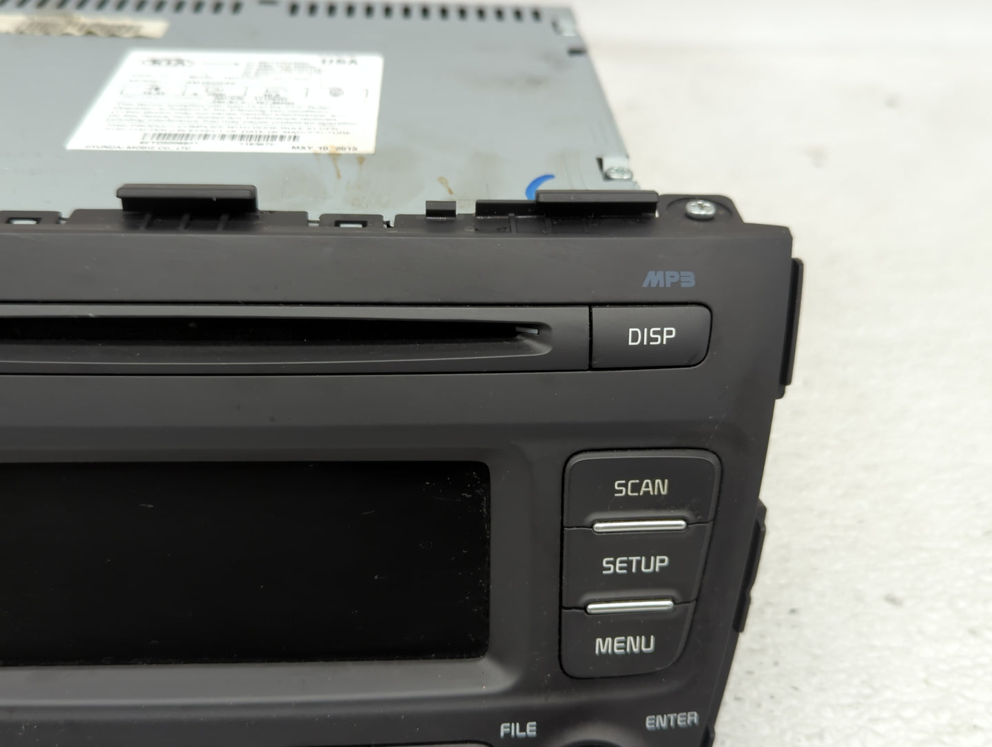 2014-2015 Kia Sorento Radio AM FM Cd Player Receiver Replacement P/N:96170-1UAA0VA Fits Fits 2014 2015 OEM Used Auto Parts -
