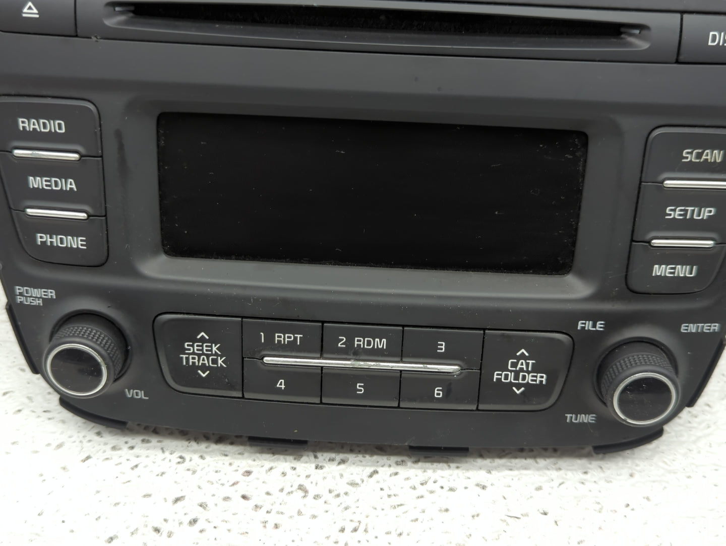 2014-2015 Kia Sorento Radio AM FM Cd Player Receiver Replacement P/N:96170-1UAA0VA Fits Fits 2014 2015 OEM Used Auto Parts -