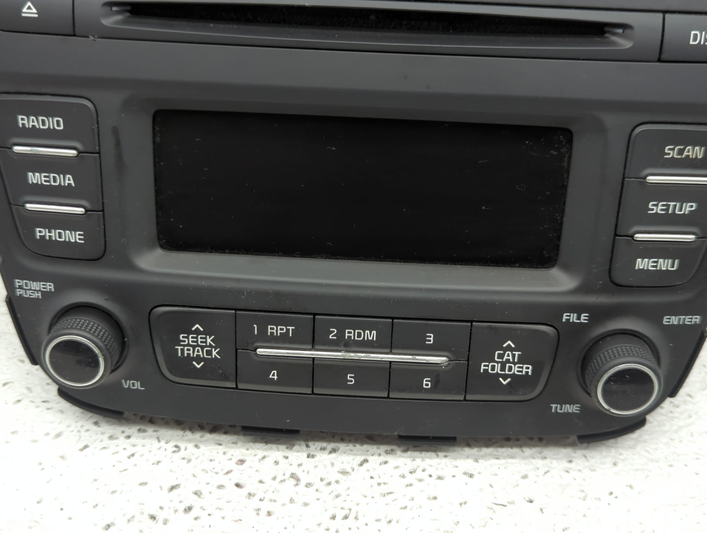 2014-2015 Kia Sorento Radio AM FM Cd Player Receiver Replacement P/N:96170-1UAA0VA Fits Fits 2014 2015 OEM Used Auto Parts -