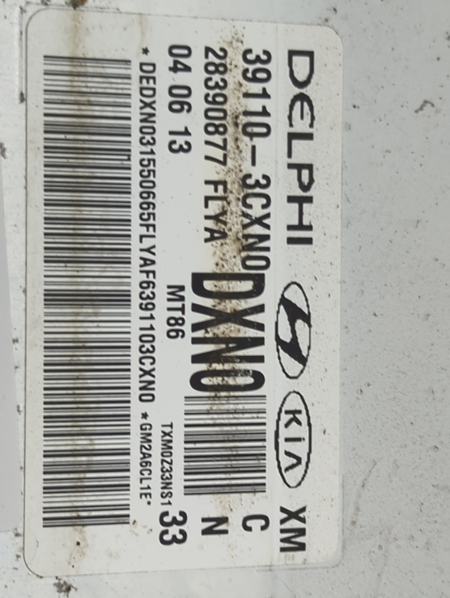 2014 Kia Sorento PCM Engine Control Computer ECU ECM PCU OEM P/N:39110-3CXN0 2839087, FLYA Fits OEM Used Auto Parts - Oemuse