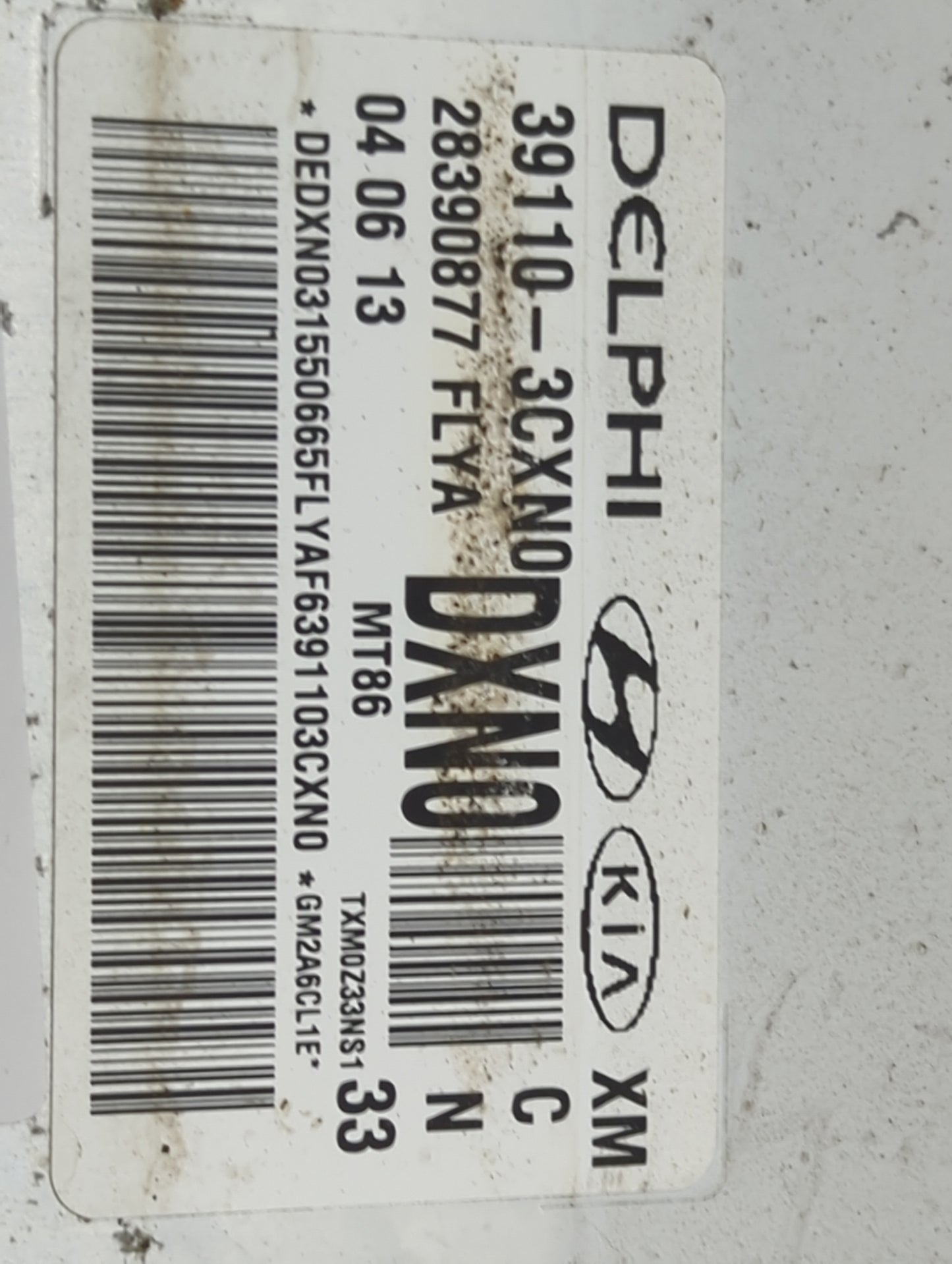 2014 Kia Sorento PCM Engine Control Computer ECU ECM PCU OEM P/N:39110-3CXN0 2839087, FLYA Fits OEM Used Auto Parts - Oemuse