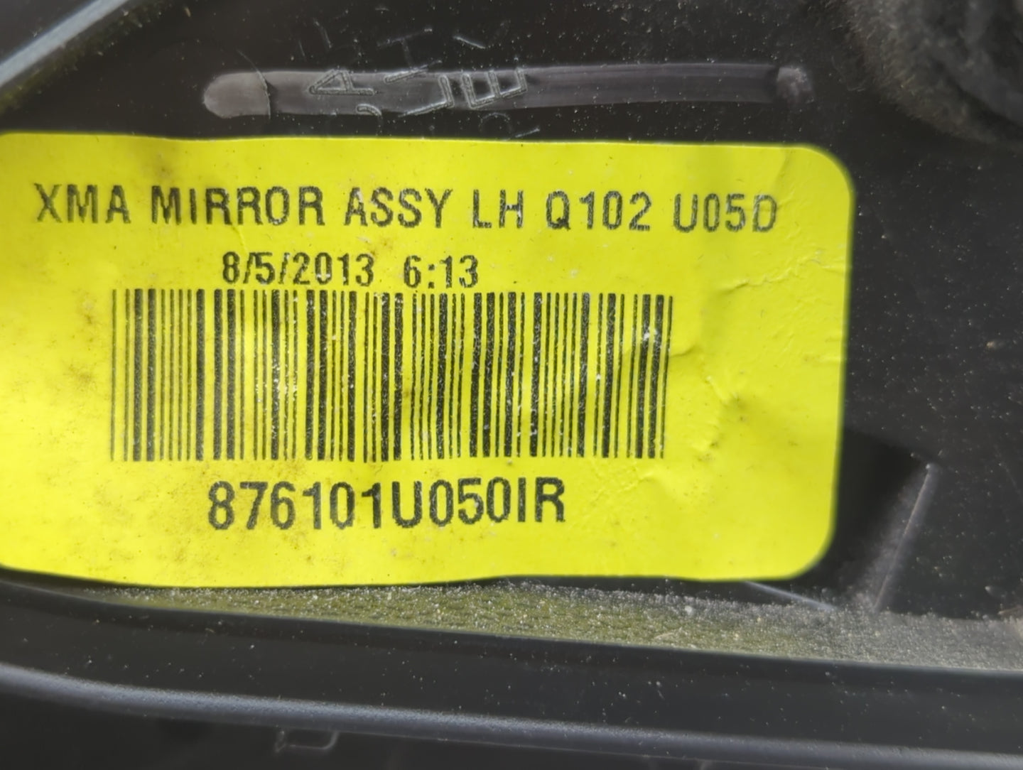 2011-2015 Kia Sorento Driver Side View Mirror - Left Door Mirror OEM Used - Oemusedautoparts1.com