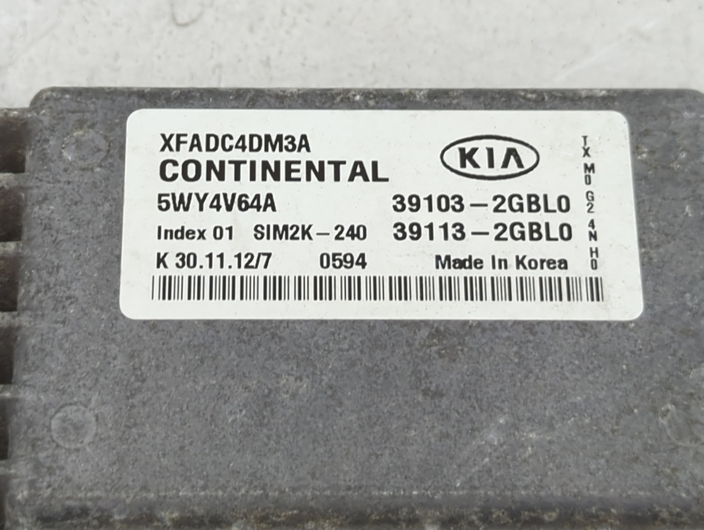 2014-2015 Kia Sorento PCM Engine Control Computer ECU ECM PCU OEM P/N:39103-2GBL0 39113-2GBL0, 5WY4V64A Fits Fits 2014 2015 