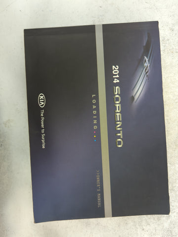 2014 Kia Sorento Owners Manual Book Guide P/N:A2PO-EU36D OEM Used Auto Parts