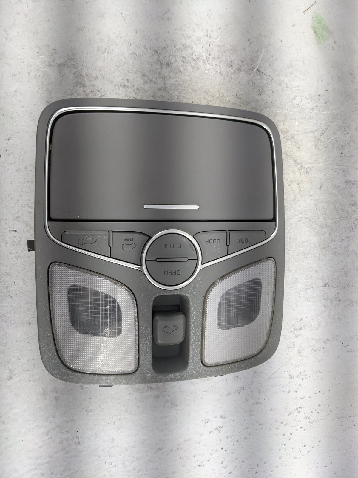 2014-2015 Kia Sorento Overhead Console W/rear Climate Control Gray - Oemusedautoparts1.com