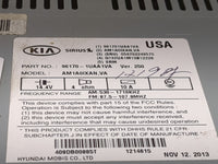 2014-2015 Kia Sorento Radio AM FM Cd Player Receiver Replacement P/N:96170-1UAA1VA AM1A0IXAN.VA Fits Fits 2014 2015 OEM Used