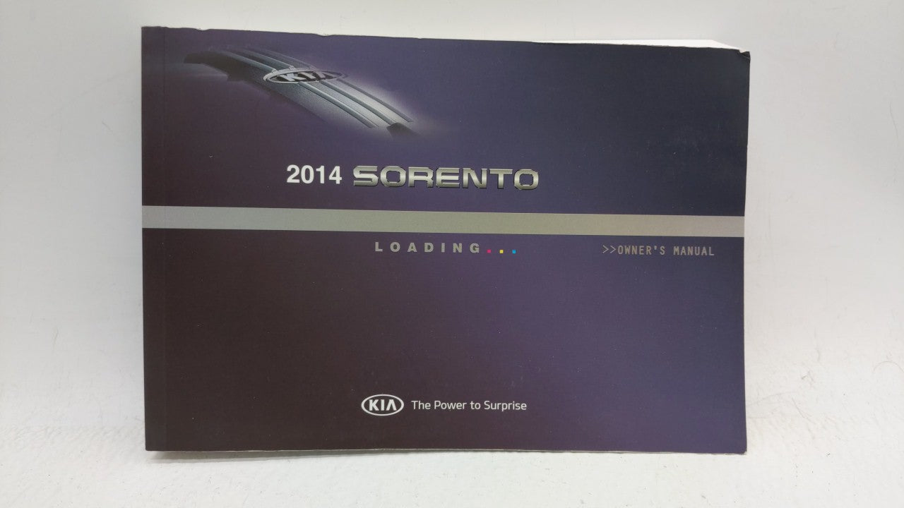 2014 Kia Sorento Owners Manual Book Guide OEM Used Auto Parts - Oemusedautoparts1.com