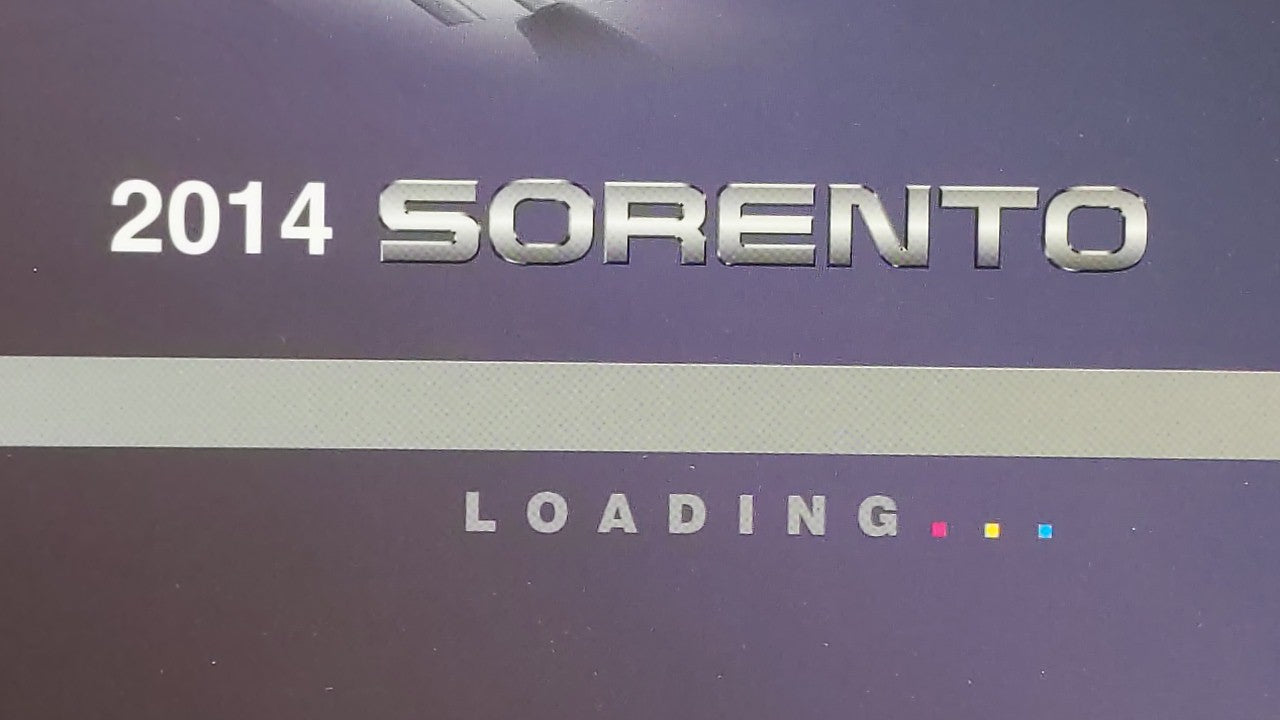 2014 Kia Sorento Owners Manual Book Guide OEM Used Auto Parts - Oemusedautoparts1.com