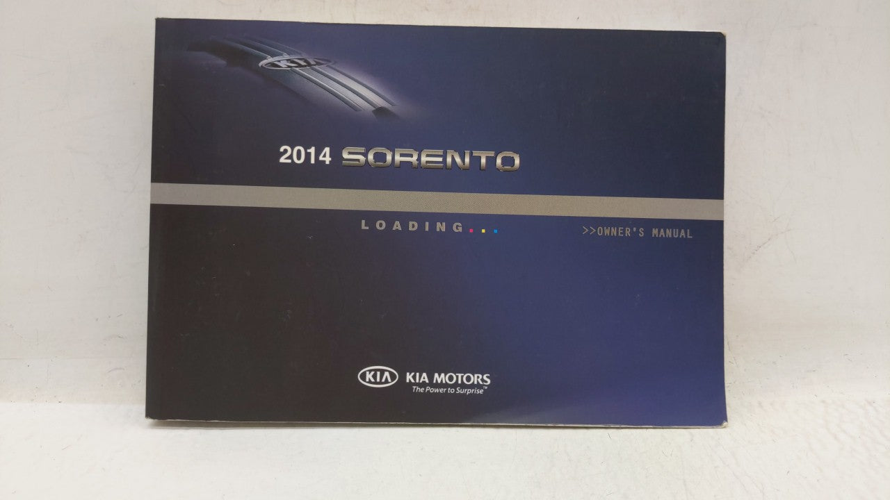 2014 Kia Sorento Owners Manual Book Guide OEM Used Auto Parts - Oemusedautoparts1.com