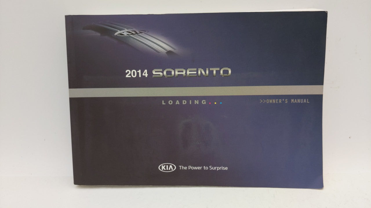 2014 Kia Sorento Owners Manual Book Guide OEM Used Auto Parts - Oemusedautoparts1.com