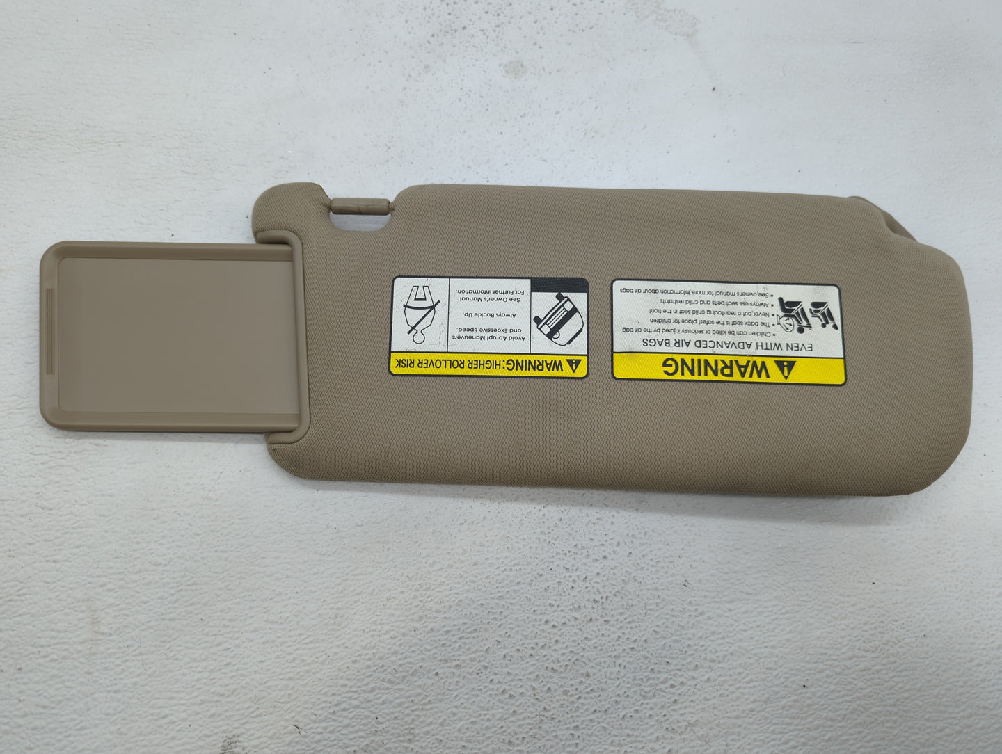 2011-2015 Kia Sorento Sun Visor Shade Replacement Driver Left Mirror Fits Fits 2011 2012 2013 2014 2015 OEM Used Auto Parts 