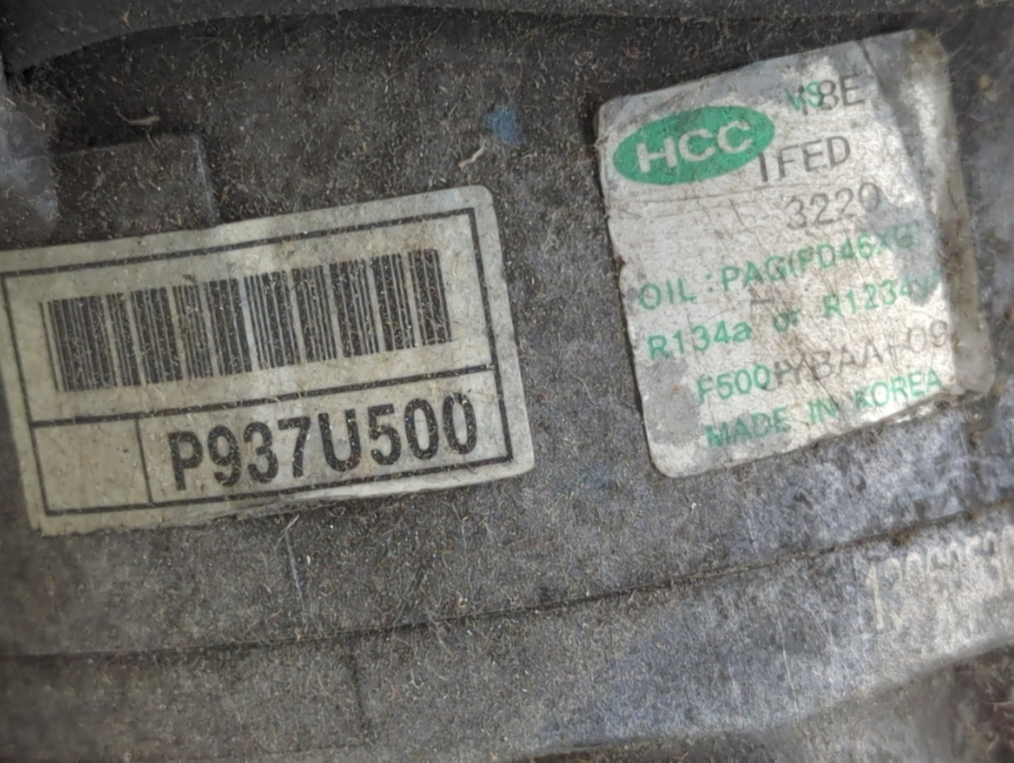 2012-2015 Kia Sorento Air Conditioning A/c Ac Compressor Oem - Oemusedautoparts1.com