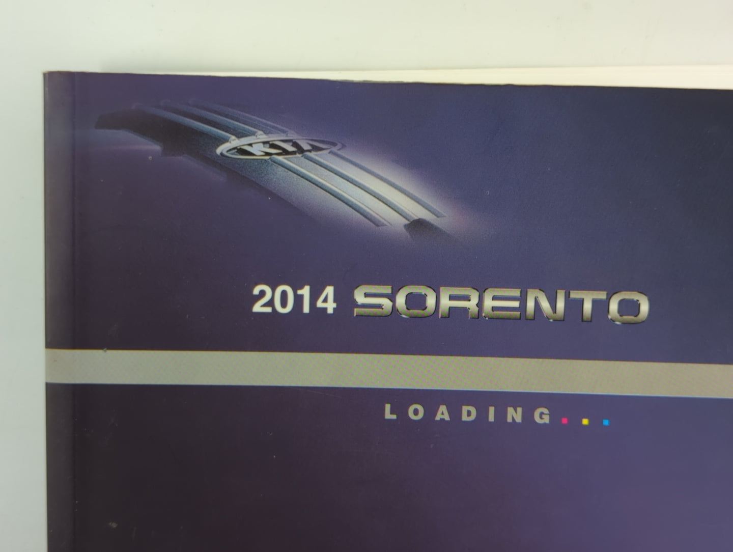 2014 Kia Sorento Owners Manual Book Guide OEM Used Auto Parts - Oemusedautoparts1.com