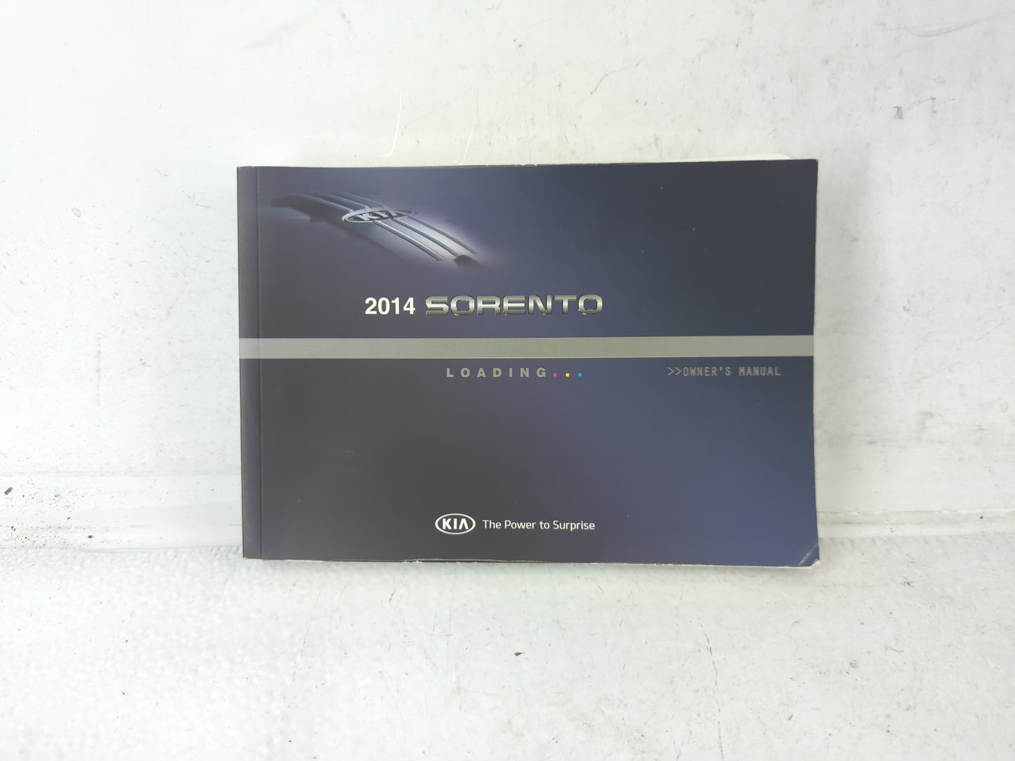 2014 Kia Sorento Owners Manual Book Guide P/N:A2P0-EU39F OEM Used Auto Parts - Oemusedautoparts1.com