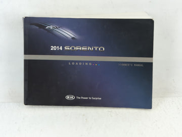 2014 Kia Sorento Owners Manual Book Guide P/N:A2P0-EC38FE OEM Used Auto Parts - Oemusedautoparts1.com