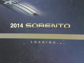 2014 Kia Sorento Owners Manual Book Guide P/N:A2P0-EC38FE OEM Used Auto Parts