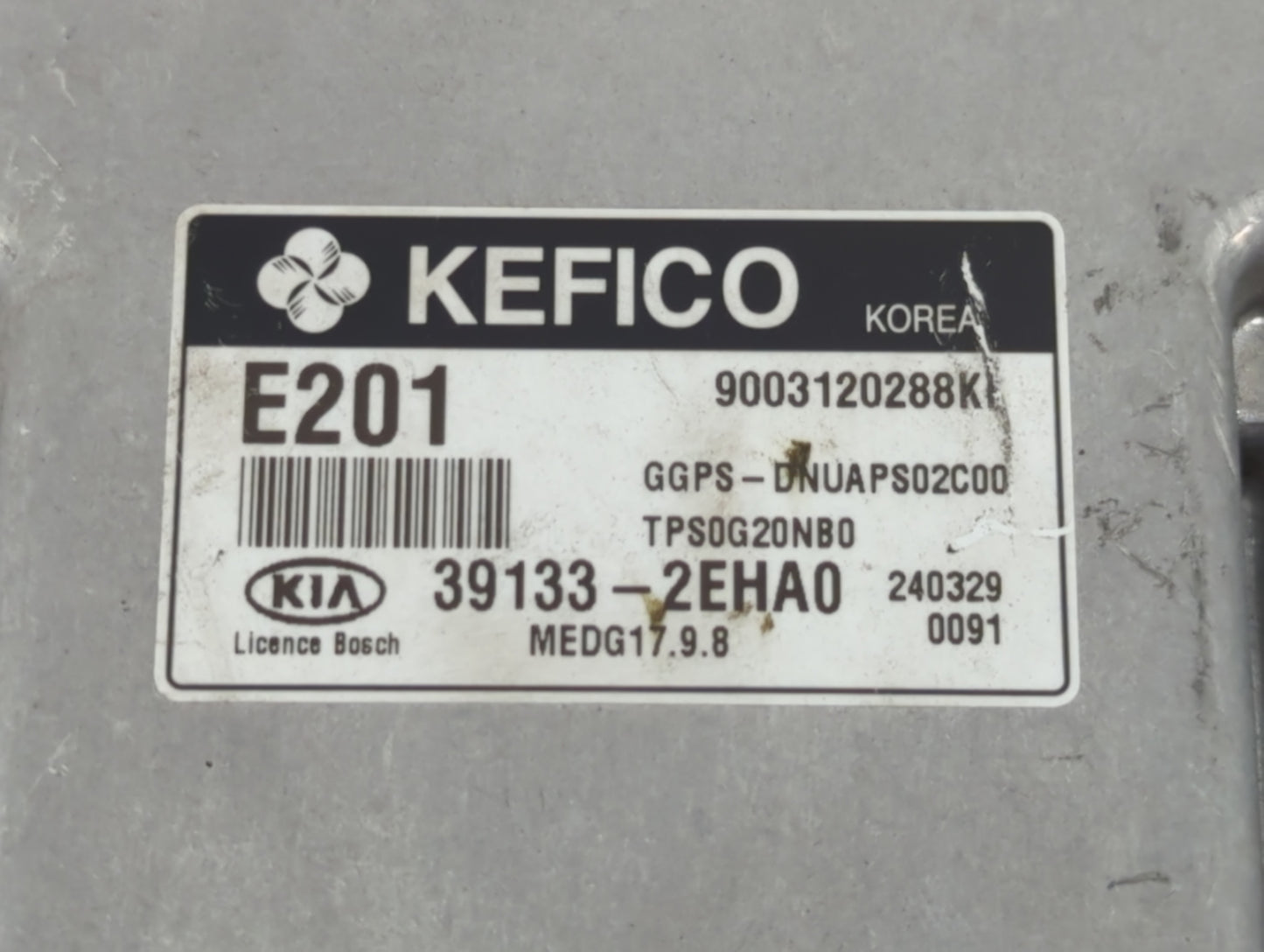 2014 Kia Soul PCM Engine Control Computer ECU ECM PCU OEM P/N:39133-2EHA0 Fits OEM Used Auto Parts - Oemusedautoparts1.com