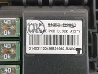 2014 Kia Soul Fusebox Fuse Box Panel Relay Module P/N:91950-B2090 Fits OEM Used Auto Parts - Oemusedautoparts1.com