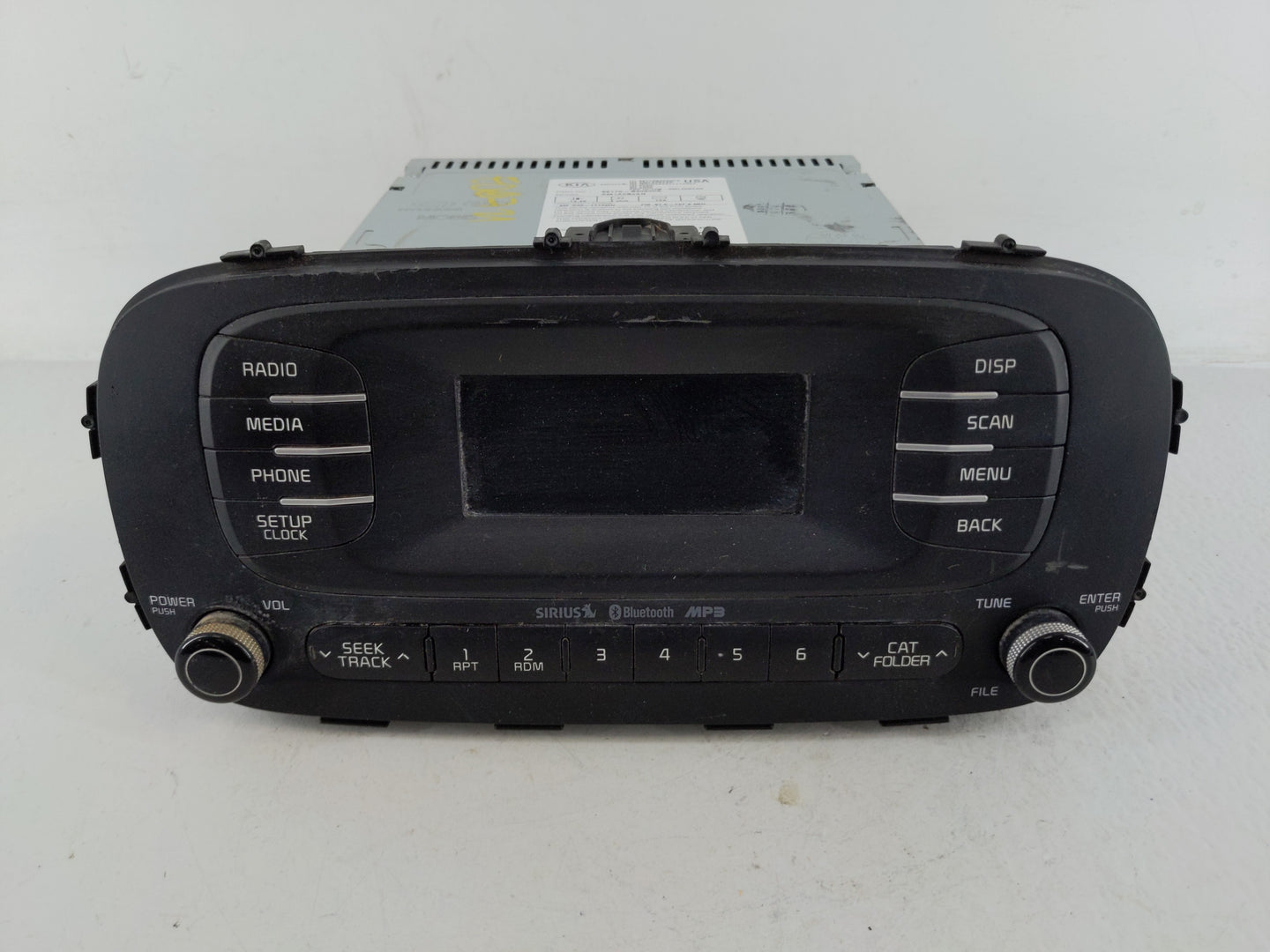2014-2016 Kia Soul Radio AM FM Cd Player Receiver Replacement P/N:96170-B2090CA Fits Fits 2014 2015 2016 OEM Used Auto Parts