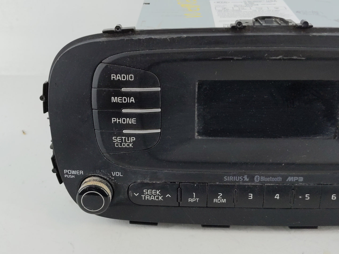 2014-2016 Kia Soul Radio AM FM Cd Player Receiver Replacement P/N:96170-B2090CA Fits Fits 2014 2015 2016 OEM Used Auto Parts
