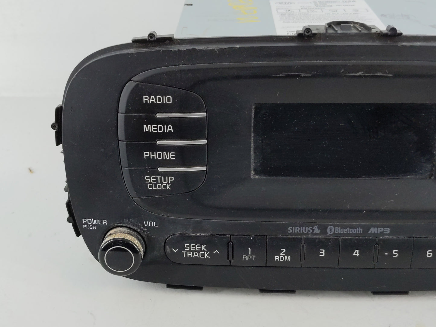 2014-2016 Kia Soul Radio AM FM Cd Player Receiver Replacement P/N:96170-B2090CA Fits Fits 2014 2015 2016 OEM Used Auto Parts