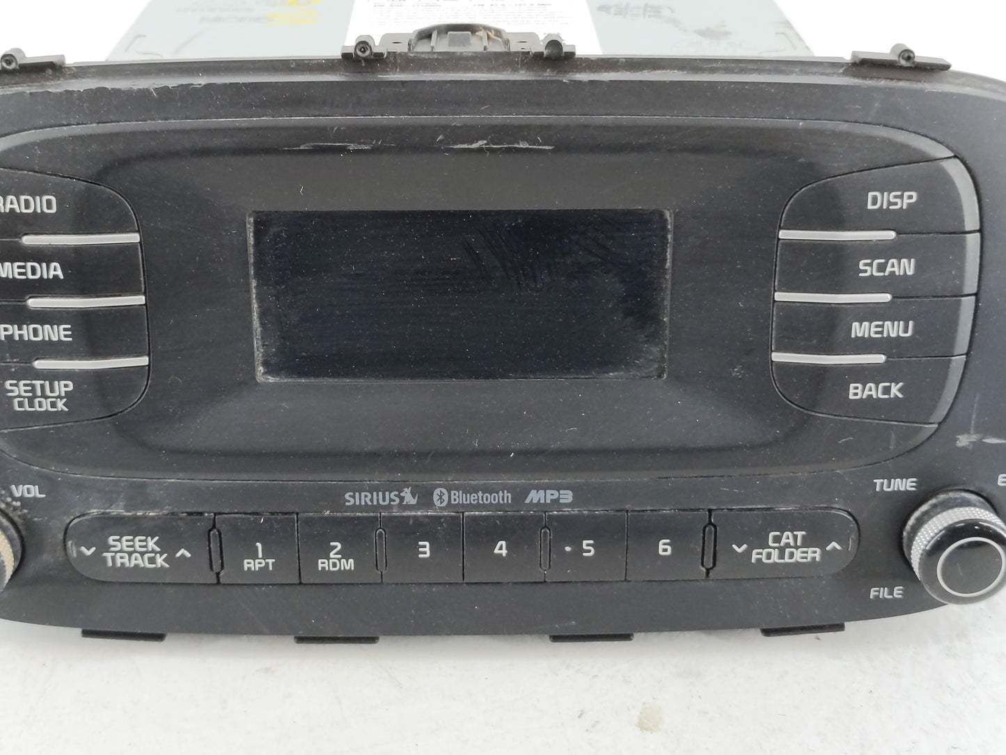 2014-2016 Kia Soul Radio AM FM Cd Player Receiver Replacement P/N:96170-B2090CA Fits Fits 2014 2015 2016 OEM Used Auto Parts