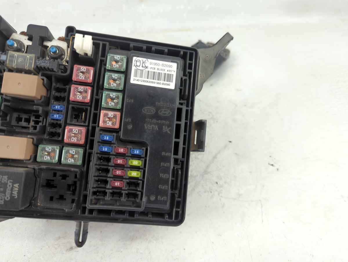 2014 Kia Soul Fusebox Fuse Box Panel Relay Module P/N:91950-B2020 Fits OEM Used Auto Parts - Oemusedautoparts1.com