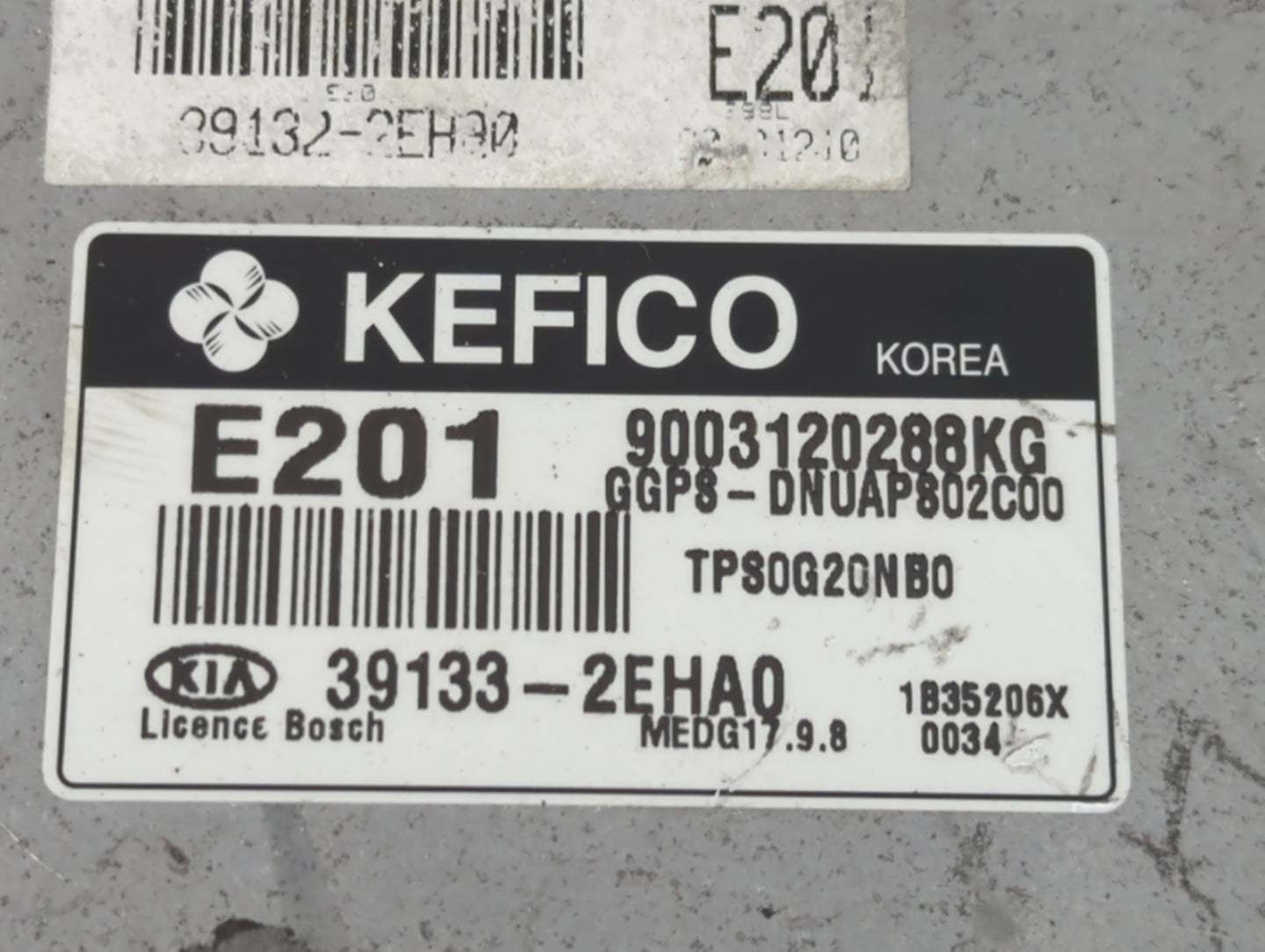 2014 Kia Soul PCM Engine Control Computer ECU ECM PCU OEM P/N:39133-2EHA0 Fits OEM Used Auto Parts - Oemusedautoparts1.com