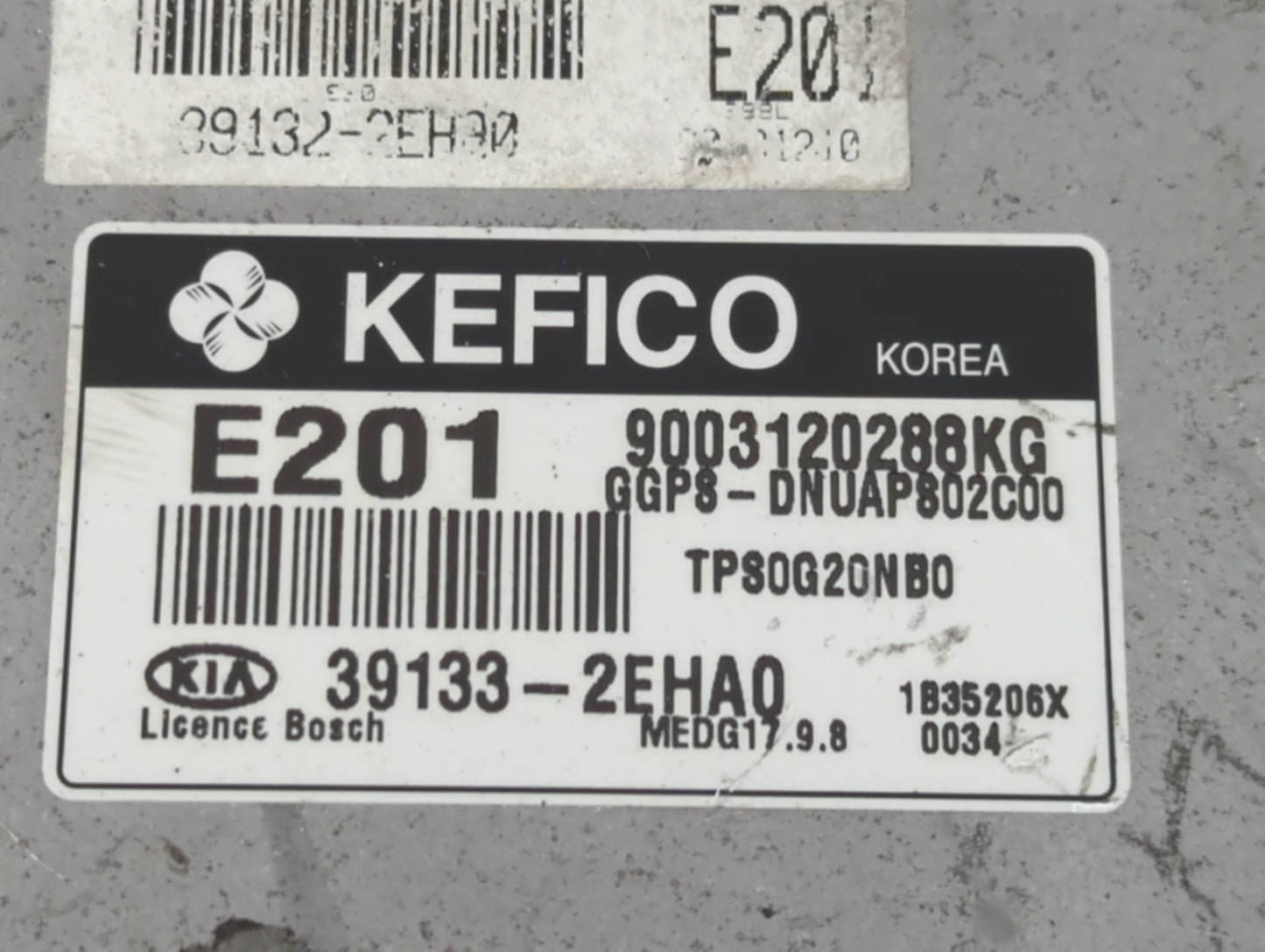2014 Kia Soul PCM Engine Control Computer ECU ECM PCU OEM P/N:39133-2EHA0 Fits OEM Used Auto Parts - Oemusedautoparts1.com