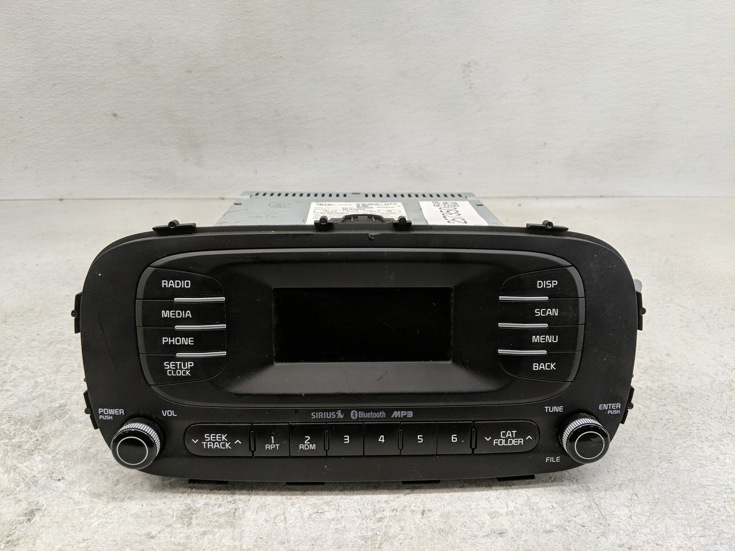 2014-2016 Kia Soul Radio AM FM Cd Player Receiver Replacement P/N:96170-B2090CA Fits Fits 2014 2015 2016 OEM Used Auto Parts