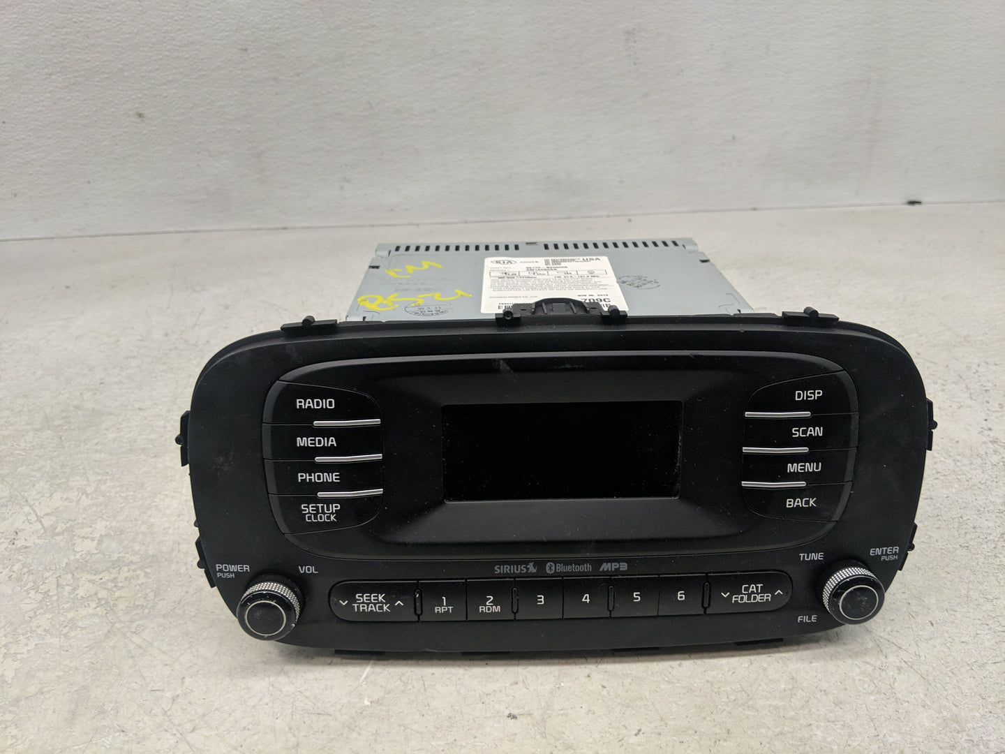 2014-2016 Kia Soul Radio AM FM Cd Player Receiver Replacement P/N:96170-B2090CA Fits Fits 2014 2015 2016 OEM Used Auto Parts