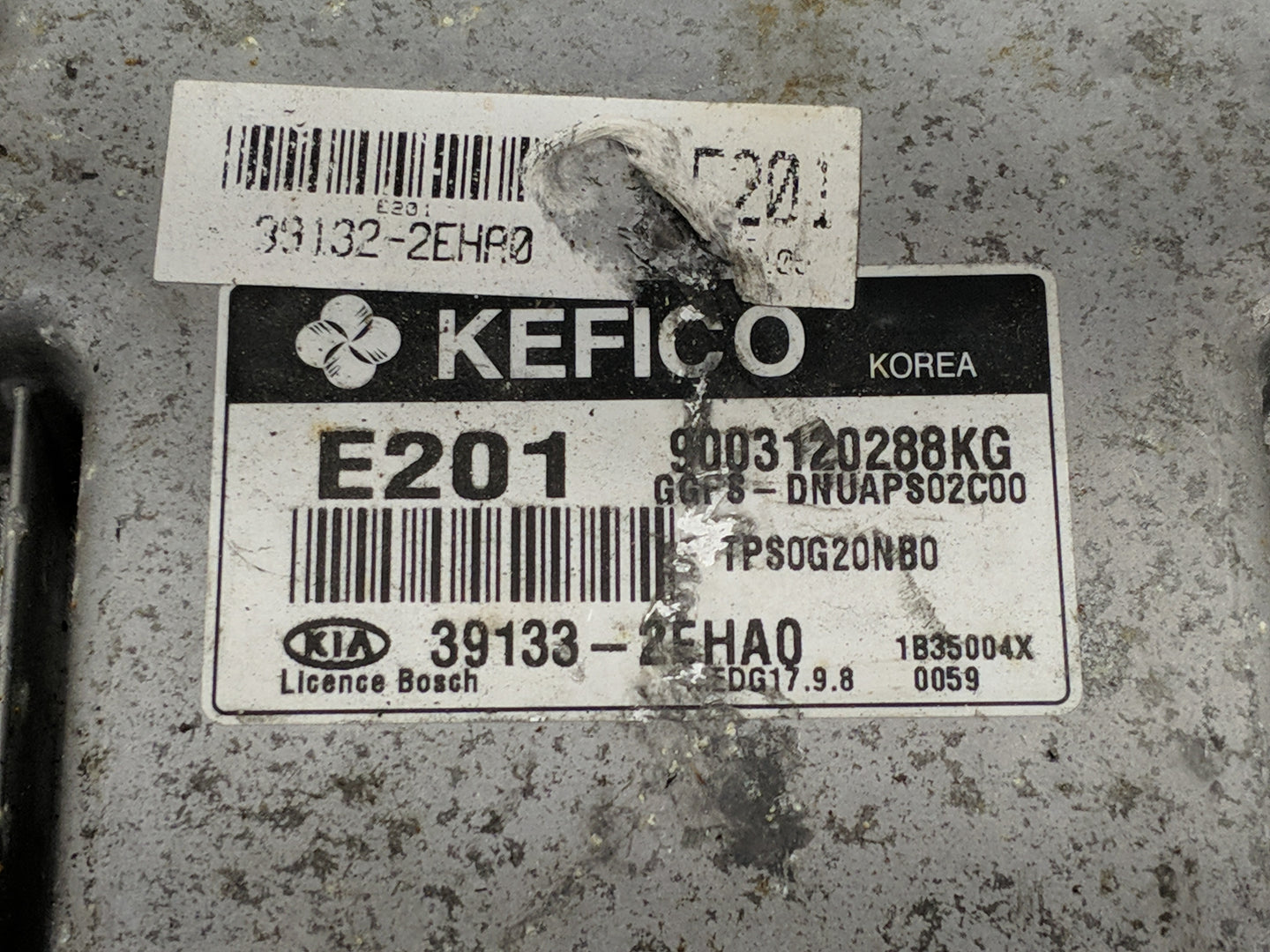 2014 Kia Soul PCM Engine Control Computer ECU ECM PCU OEM P/N:39133-2EHAO Fits OEM Used Auto Parts - Oemusedautoparts1.com