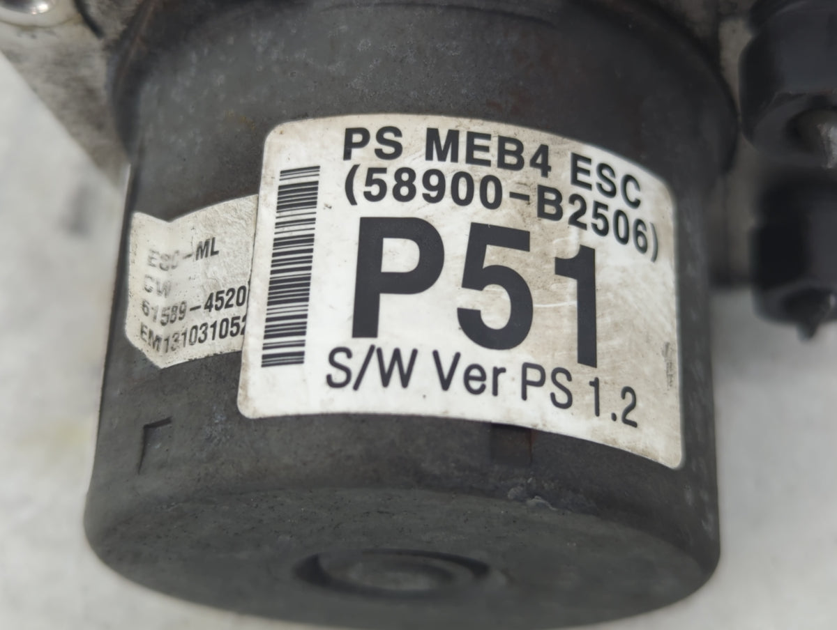 2014-2015 Kia Soul Anti-Lock Brake ABS Pump Module Actuator OEM P/N:58900-B2506 Fits Fits 2014 2015 OEM Used Auto Parts - Oe