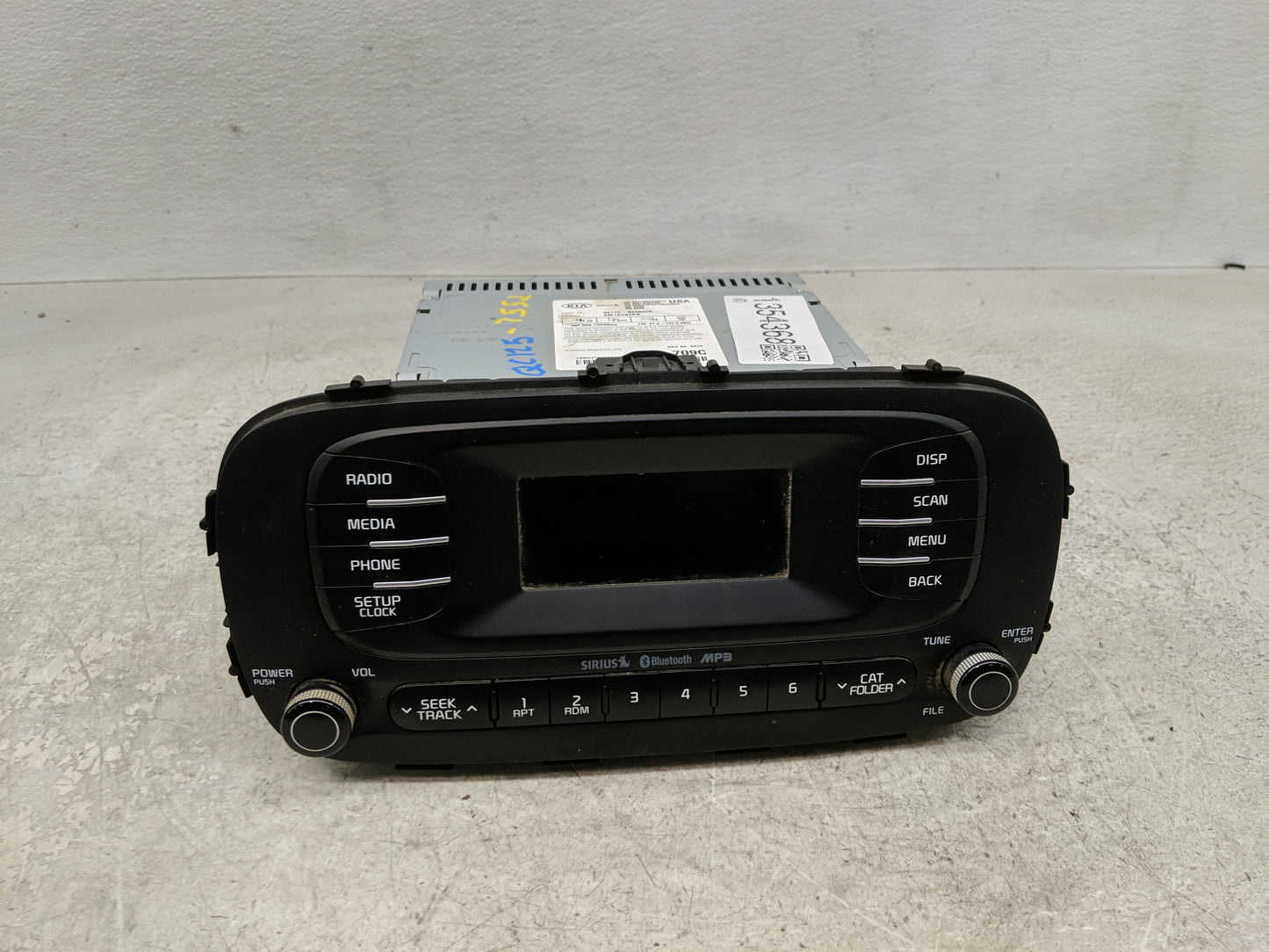 2014-2016 Kia Soul Radio AM FM Cd Player Receiver Replacement P/N:96170-B2090CA Fits Fits 2014 2015 2016 OEM Used Auto Parts