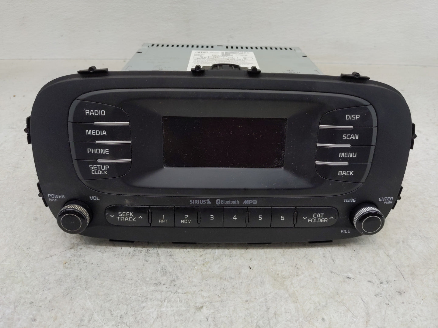 2014-2016 Kia Soul Radio AM FM Cd Player Receiver Replacement P/N:96170-B2090CA Fits Fits 2014 2015 2016 OEM Used Auto Parts