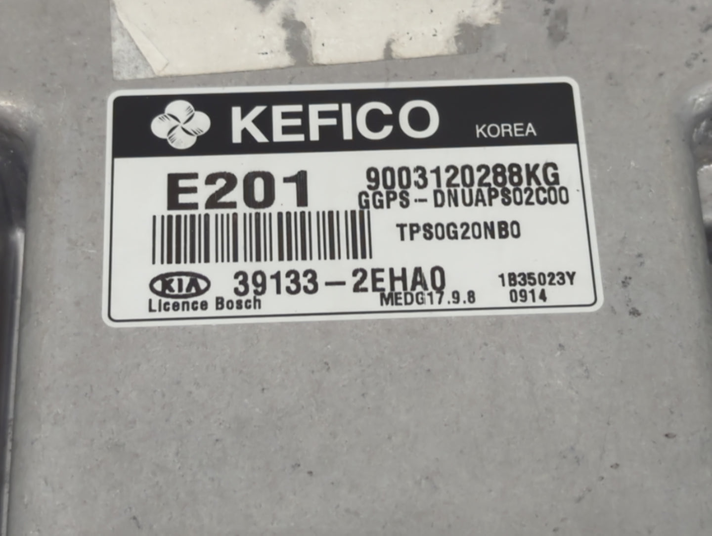 2014 Kia Soul PCM Engine Control Computer ECU ECM PCU OEM P/N:39133-2EHA0 9003120288KG Fits OEM Used Auto Parts - Oemusedaut