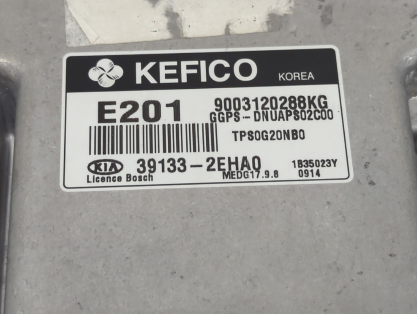 2014 Kia Soul PCM Engine Control Computer ECU ECM PCU OEM P/N:39133-2EHA0 9003120288KG Fits OEM Used Auto Parts - Oemusedaut